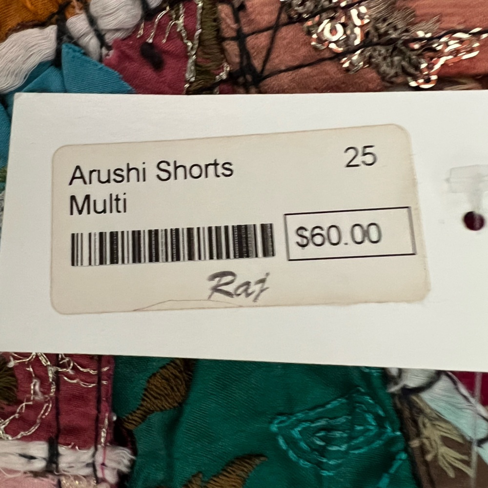 Raj Multicolor Patchwork Shorts NWT - image 2